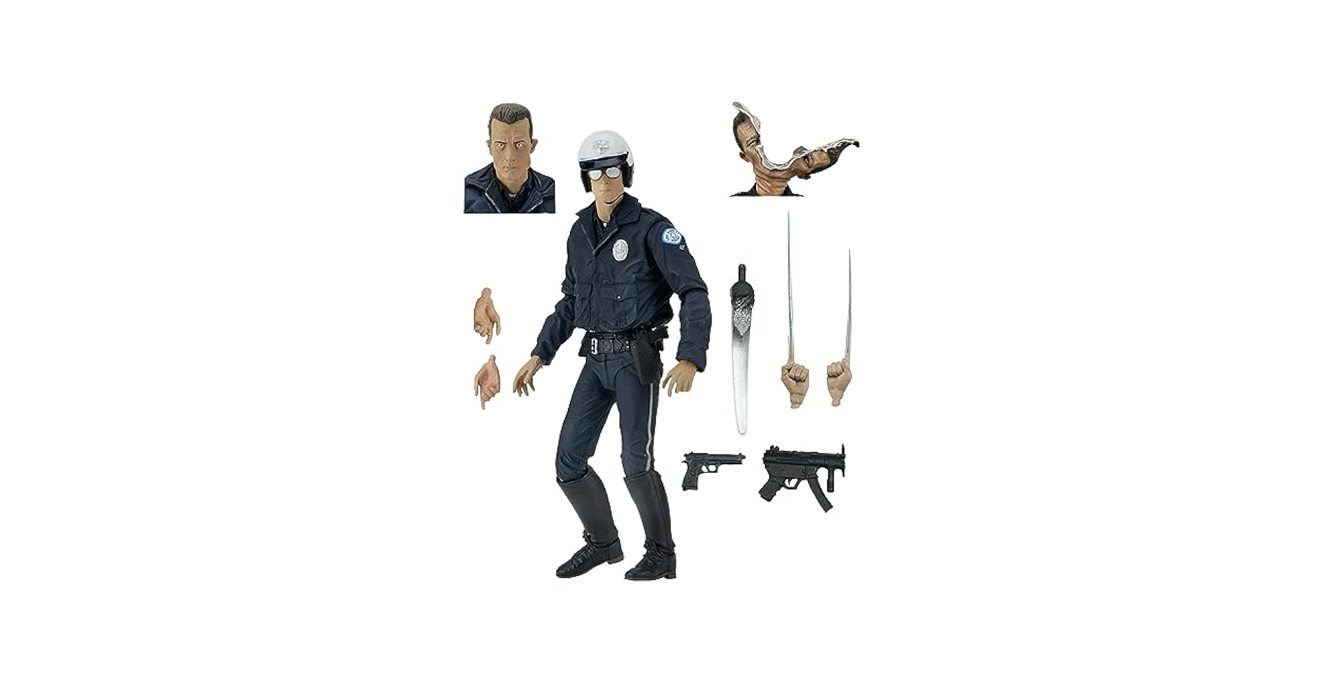 T-1000ポリス【ターミネーター】コレクション　7インチ　フィギュアNECA Amazon.com: NECA Collectible Ultimate T-1000 Motorcycle Cop